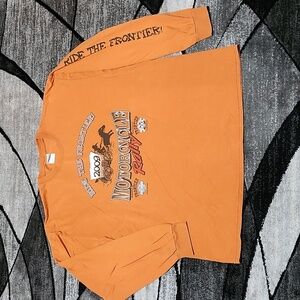 RIDE THE FRONTIER 2009 HARLEY DAVIDSON MOTORCYCLE RALLY LINCOLN, NE LONG-SLEEVED